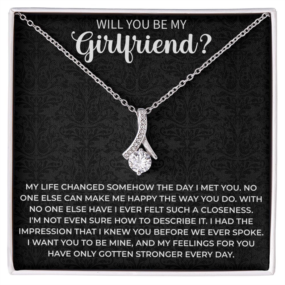 will you be my girlfriend necklace - Girlfriend Idea Gift, Proposal Jewelry, Creative Ways To Ask A Girl Out Gift - Beauty Belliss